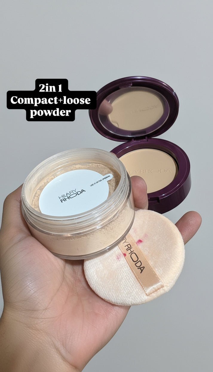 HR 2 IN 1 COMPACT + LOOSE POWDER FOR ALL SHADE – Beautydamodar